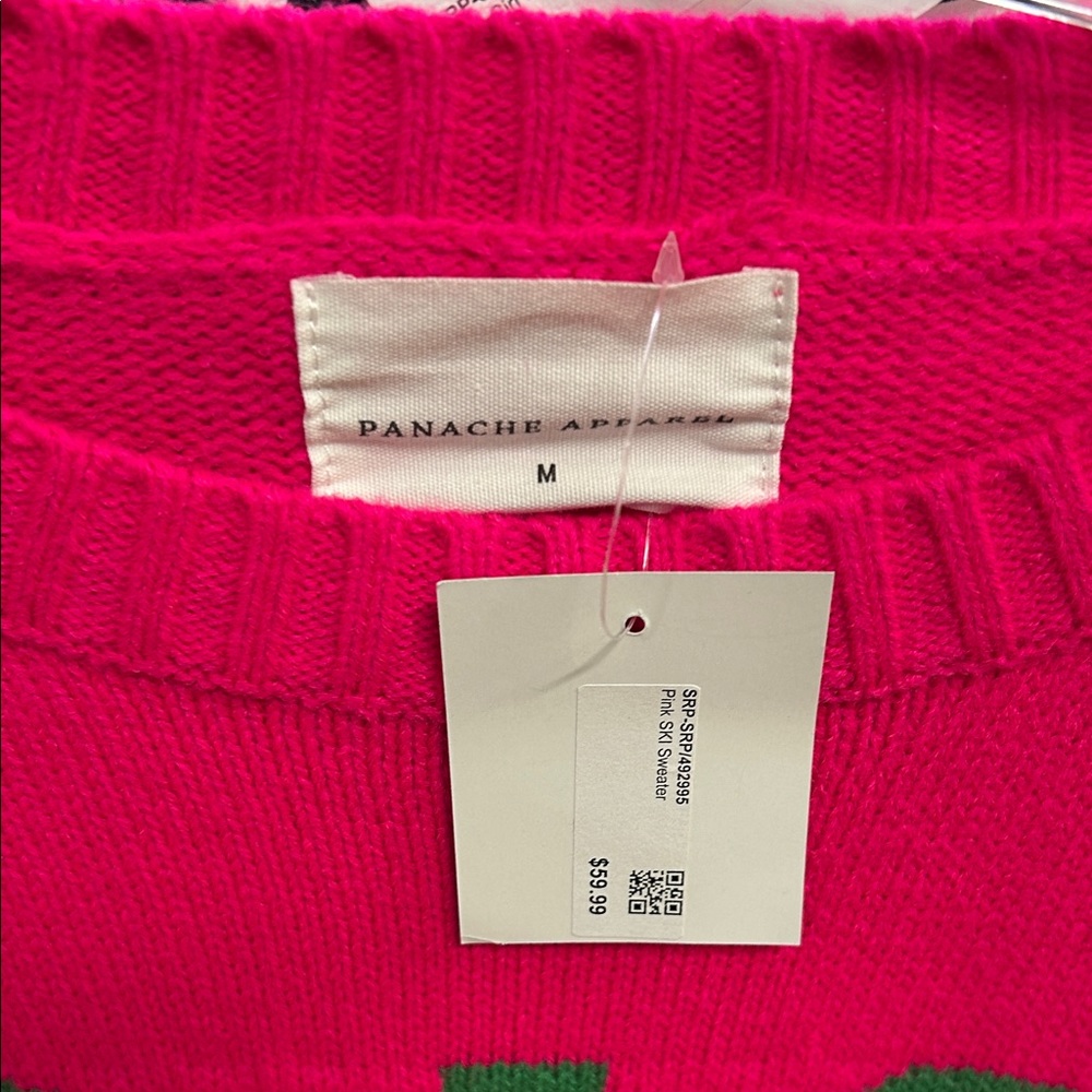 Panache Hot Pink Sweater - Picture 3 of 5
